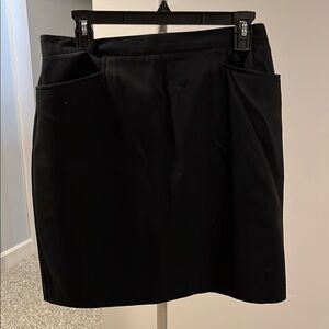Sag Harbor Black Pencil Mini Skirt